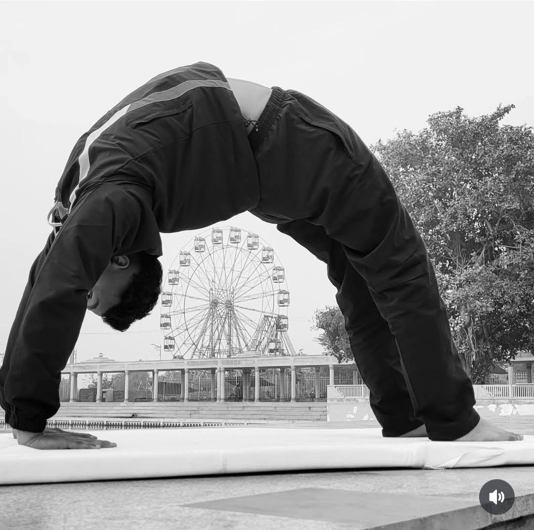 Woman doing yoga